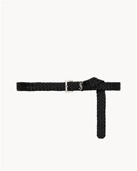 cintura cassandre ysl|CASSANDRE belt in woven vegetable.